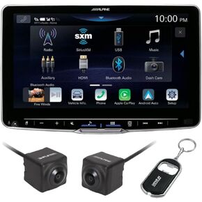 Alpine Halo9 ILX-F509 9" Digital Multimedia Receiver (Does Not Play Discs) and HCE-C2100RD Backup Camera and HCE-C2600FD Front Camera