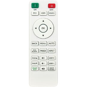 RCX014 Replacement Remote Control Applicable for BenQ Projector MX611 MW612 MU641 MS610 MX612 MX604 MW550 MS610 MW707 MX707 MS550 MX550 TH550 MH550 MU641 TH671ST