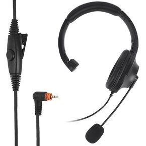 Single Side Earmuff Noise Cancelling Overhead Headset with Boom Mic PTT for SL300 SL4000 SL3500 SL3500e SL7550 SL7550e SL7580 SL7580e TLK100 Walkie Talkie