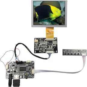 VSDISPLAY 5" ZJ050NA-08C 5 inch 640X480 LCD Screen Work with HD-MI LCD Controller Driver Board VS-N5V3.1 AT050TN22 Replacement Screen