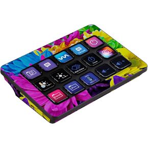 MightySkins Skin Compatible with Elgato Stream Deck MK.2 - Colorful Flowers | Protective, Durable, and Unique Vinyl Decal wrap Cover | Easy to Apply, Remove and Change Style | Made in The USA