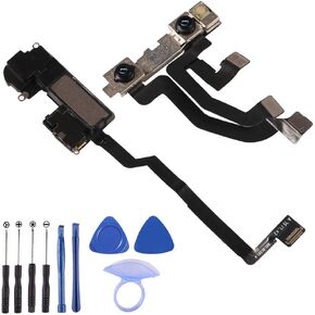 Compatible with iPhone X Face Front Camera Flex Cable Replacement + Earpiece Sound Replacement for iPhone X (for iPhone X)