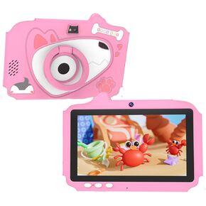 Android 12 Kids Tablet, 7 inch Tablet for Kids, 4GB RAM 32GB ROM Tablet with Case, 1.6Ghz Quad-core Processor Toddler Tablet, 3000mAh Battery, FHD Display, 5MP Camera, Type-C, Parental Control Tablet