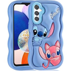 oqpa لهاتف Samsung Galaxy A14 5G حافظة لطيفة كرتونية ثلاثية الأبعاد بتصميم شخصيات جرلي للفتيات والأولاد والنساء والمراهقين Kawaii فريدة من نوعها ممتعة ومضحكة من السيليكون الناعم غطاء مقاوم للصدمات لهاتف Samsung A14 6.6 بوصة، أزرق in Kuwait