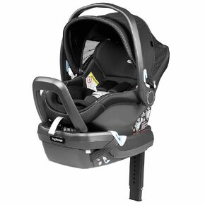 Peg Perego Primo Viaggio 4-35 Nido K - مقعد سيارة للرضع بمواجهة خلفية - يتضمن قاعدة مع ساق تحميل وقضيب مضاد للارتداد - للأطفال من وزن 4 إلى 35 رطلاً - صنع في إيطاليا - أسود حقيقي