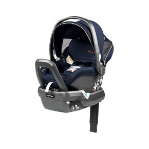 Peg Perego Primo Viaggio 4-35 Nido K - Rear Facing Infant Car Seat - Includes Base with Load Leg & Anti-Rebound Bar - for Babies 4 to 35 lbs - Made in Italy - True Black