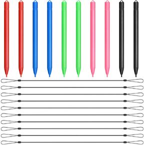 Replacement Stylus Drawing Pen with Elastic Cord for Kids Pens with Anti-Lost String Lanyard for LCD Writing Drawing Pads LCD Writing Tablet Styluses and Ropes(10 Pack)