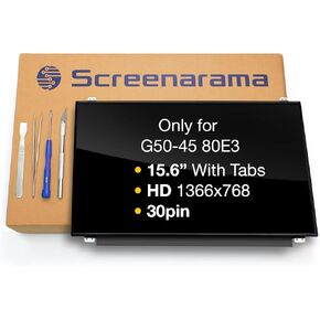 SCREENARAMA New Screen Replacement for Lenovo G50-45 80E3, HD 1366x768, Glossy, LCD LED Display with Tools