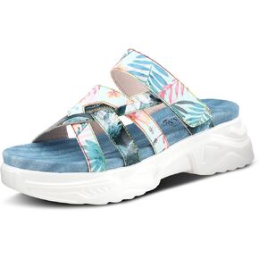 Spring Step L'Artiste Women's Figurette Slide Sandal Blue Multi EU 39 / US 8.5