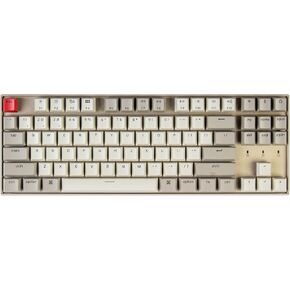 Keychron K8 Tenkeyless Layout Hot-Swappable Wireless Bluetooth Mechanical Gaming Keyboard for Mac Windows, Multitasking 87 Keys USB Wired Computer Keyboard with Keychron Mechanical Blue Switch