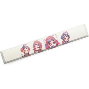 Novelty allover dye subbed Keycaps spacebar pbt custom mechanical keyboard plum blossom miku snowman ink painting matrix Opera (Spacebar A China x1)