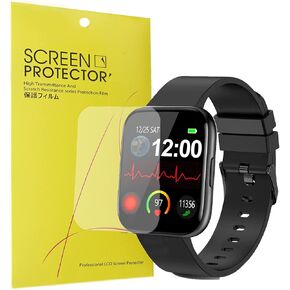 Compatible for Choiknbo Smart Watch Screen Protector, [6 Pack] Premium High Definition Ultra HD Film Compatible with Choiknbo 1.69" P25 Smart Watch (6 pack)