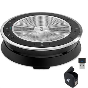EPOS Sennheiser SP 30T Speakerphone w/USB Bluetooth Dongle Bundle, GTW 2-Port Charger, Compatible for Teams, Zoom, Webex, Skype, Mobile, PC/Mac, Tablets