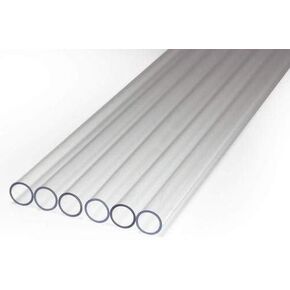 PrimoChill 1/2in. ID x 5/8in. OD Rigid PETG Tubing - 30 inches in Length (RTP58-630), Made with Premium Materials, Excellent Beginner Hardline for PC Watercooling, Made in the USA - 6 Pack - Clear
