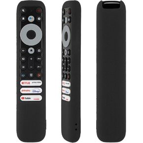 Luminous Blue Remote Case for TCL RC902V FMR1, RC813 FMB1 Smart Voice Remote Control Shockproof Washable Skin-Friendly Anti-Lost Remote Cover with Loop (Glow in Dark Blue)