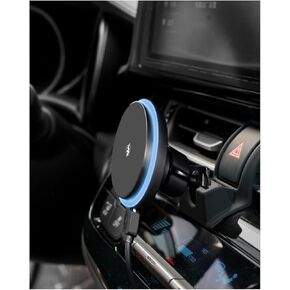 BeHave حامل شحن لاسلكي مغناطيسي قوي لسيارة Toyota CH-R 2017-2024، حامل هاتف السيارة لسيارة Toyota CHR 2017-2024، متوافق مع MagSafe، iPhone 13 14 15، الهواتف الذكية