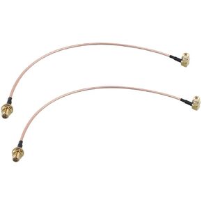 2pcs SMA Female Bulkhead Mount to SMA Male Right Angle Antenna Extension Cable RG316 Coaxial Cable 30cm/12 inch Compatible with 4G LTE Router USB Adapter RTL SDR Receiver IoT Gateway