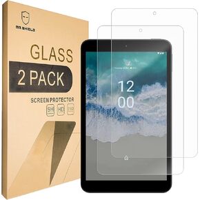 Mr.Shield [2-Pack] Screen Protector For Nokia T10 Tablet [Shorter Fit for Case Version] [Tempered Glass] [Japan Glass with 9H Hardness] Screen Protector