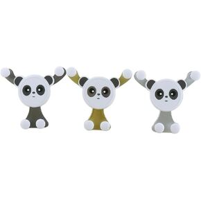 3 Pieces Universal Car Phone Holder Cute Panda Shaped Easy to Install Car Vent Car Phone Holder