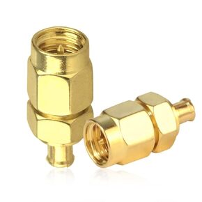 SMA to MCX Connector TUOLNK SMA Male to MCX Female Coax Adapter for Coaxial Cable Antenna 2pcs