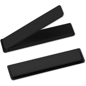 [2 Pack] Mini Phone Kickstand Ultra-Thin Black Cell Phone Stick Stand, Folding Invisible Portable Metal Cell Phone Stand Holder for Desk