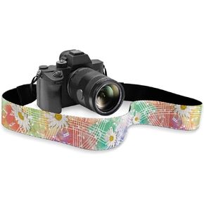 GLENLCWE Southwestern African Aztec Camera Strap Wide Camera Shoulder Strap Adjustable for Photographer Fit Most Cameras