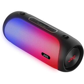 JVC Illuminated Portable Wireless Speaker with 30W max outputs, Dynamic Sound, Bluetooth 5.0, TWS Capability, USB-C, AUX in, up to 6-Hour Battery Life - SPPA7BTB (Black)