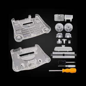 N64 Protective Shell Case Replacement for Nintendo 64 Game Console, Translucent Housing Cover Game Accessories (TRANSPARENT WHITE)