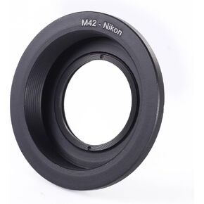 Adapter Ring for M42 Screw Mount Lens to NIK0N F AI Mount Camera with Optical Glass & Rear Cap NIK0N D850,D750,D780,D810A,D610,D500,D7500,D7200,D7000,D5600,D5500,D5300,D3500,D3400,D90,D5