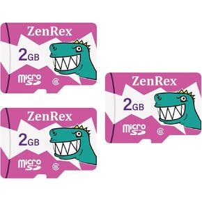 2GB Pack of 1, 3 Count Micro SD C6 Memory Card for Camera Tablet Smartphone with Adapter