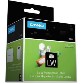 DYMO 30324 LabelWriter Diskette Labels, 2 3/4 x 2 1/8, White, 320 Labels/Roll