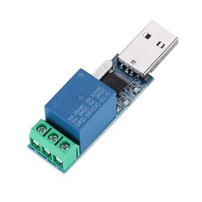 Taidda USB Relay Module, Sturdy Durable Lightweight Lcus1 USB Relay Module Intelligent USB Switch Control Module Onboard Ch340 Control Chip