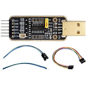 USB to UART Debugger Module for Raspberry Pi 5, Type-A Port Onboard UART Connector, Pi5 UART Debugging for Mac Linux Android Windows 7/8/8.1/10/11, High Baud Rate Transmission