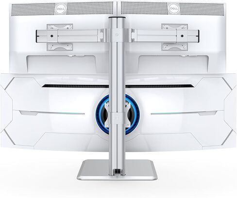 حامل شاشة ثلاثي عالي التحمل - حامل شاشة رأسي عالي التحمل يناسب شاشتين مقاس 17 إلى 27 بوصة وشاشة واحدة مقاس 49 بوصة مع دوران وإمالة وارتفاع قابل للتعديل، وسعة وزن تصل إلى 33 in Kuwait