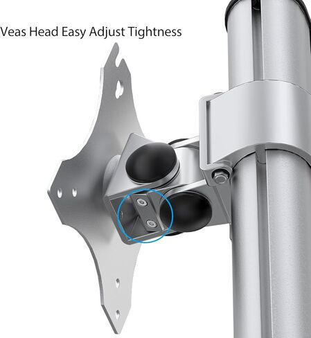 حامل شاشة ثلاثي عالي التحمل - حامل شاشة رأسي عالي التحمل يناسب شاشتين مقاس 17 إلى 27 بوصة وشاشة واحدة مقاس 49 بوصة مع دوران وإمالة وارتفاع قابل للتعديل، وسعة وزن تصل إلى 33 in Kuwait