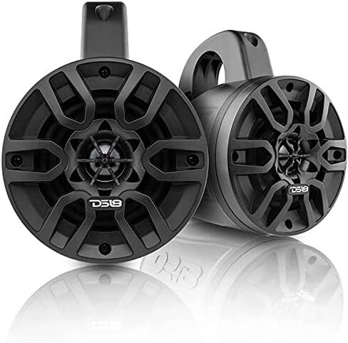 DS18 Hydro NXL-4TP/BK Black Marine Tower Speaker – 4", 2-Way, 150W Max, 50W RMS, 100% UV Stable, IPX5 Marine, 4 Ohms - for All Elements, UTV, ATV & Jeeps (Pair) in Saudi Arabia