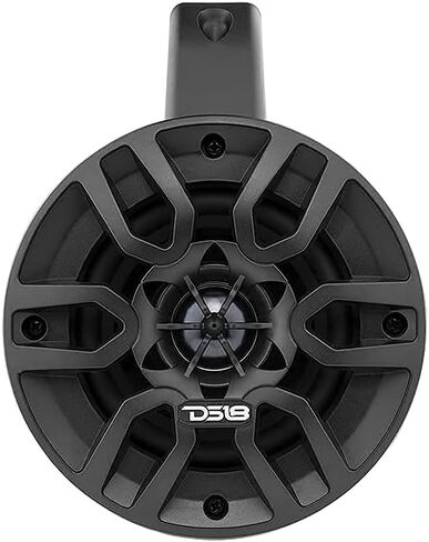 DS18 Hydro NXL-4TP/BK Black Marine Tower Speaker – 4", 2-Way, 150W Max, 50W RMS, 100% UV Stable, IPX5 Marine, 4 Ohms - for All Elements, UTV, ATV & Jeeps (Pair) in Saudi Arabia