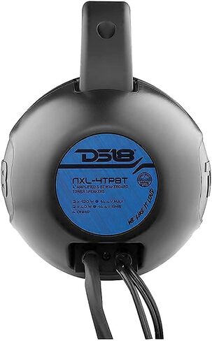 DS18 Hydro NXL-4TP/BK Black Marine Tower Speaker – 4", 2-Way, 150W Max, 50W RMS, 100% UV Stable, IPX5 Marine, 4 Ohms - for All Elements, UTV, ATV & Jeeps (Pair) in Saudi Arabia