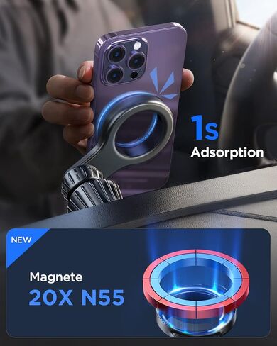 JOYROOM for MagSafe Car Mount 【أحدث ترقية لعام 2023】مغناطيس 20x حامل هاتف MagSafe للسيارة متوافق مع سلسلة iPhone 14/13/12 in Saudi Arabia