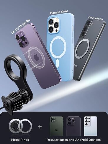 JOYROOM for MagSafe Car Mount 【أحدث ترقية لعام 2023】مغناطيس 20x حامل هاتف MagSafe للسيارة متوافق مع سلسلة iPhone 14/13/12 in Saudi Arabia