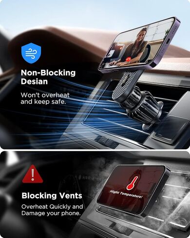 JOYROOM for MagSafe Car Mount 【أحدث ترقية لعام 2023】مغناطيس 20x حامل هاتف MagSafe للسيارة متوافق مع سلسلة iPhone 14/13/12 in Saudi Arabia