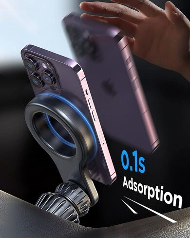 JOYROOM for MagSafe Car Mount 【أحدث ترقية لعام 2023】مغناطيس 20x حامل هاتف MagSafe للسيارة متوافق مع سلسلة iPhone 14/13/12 in Saudi Arabia