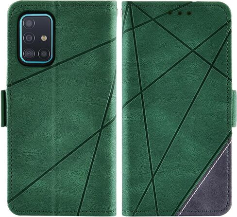 Asuwish Compatible with Samsung Galaxy A71 5G Wallet Case and Tempered Glass Screen Protector Leather Flip Cover Card Holder Stand Cell Accessories Phone Cases for Glaxay A 71 G5 Gaxaly 71A S71 Black in Kuwait