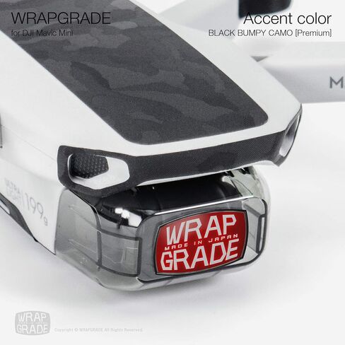 Wrapgrade Skin Compatible with DJI Mavic Mini & 2 SE & 4K | Accent Color (Airforce Silver) in Saudi Arabia