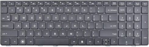 Keyboard Replacement Without Frame Compatible with HP ProBook 4530S 4535S 4730S 4735S Series Black US Layout in Saudi Arabia