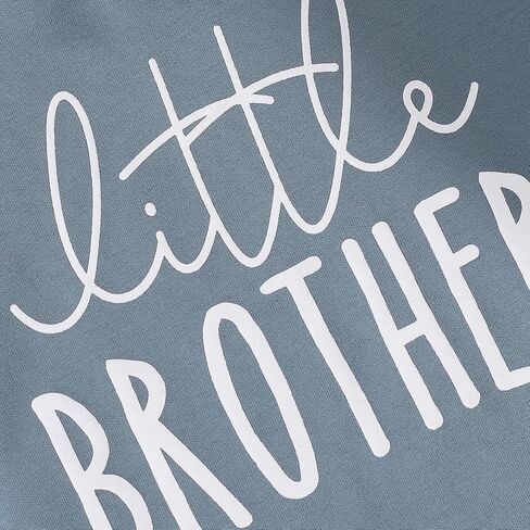Ayalinggo Newborn Baby Boy Clothes Big Brother Little Brother Matching Long Sleeve Pullover Sweatshirt Romper fall Outfits in Saudi Arabia