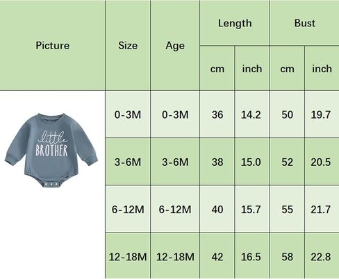 Ayalinggo Newborn Baby Boy Clothes Big Brother Little Brother Matching Long Sleeve Pullover Sweatshirt Romper fall Outfits in Saudi Arabia