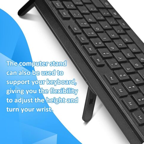 Keyboard Laptop Stand Computer Keyboard Calculator Laptop Stand Portable Keyboard riser Plastic Foldable and Invisable Laptop Riser Ergonomic Computer Keyboard Holder for Desk in Kuwait