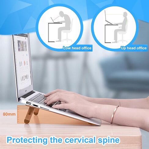 Keyboard Laptop Stand Computer Keyboard Calculator Laptop Stand Portable Keyboard riser Plastic Foldable and Invisable Laptop Riser Ergonomic Computer Keyboard Holder for Desk in Kuwait