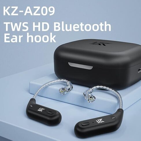KZ AZ09 بلوتوث 5.2 وحدة IEM محول بلوتوث لاسلكي الأذن هوك المحمولة عمر البطارية الطويل لKZ ZS10 PRO/ZSN Pro X/ZSN PRO/EDX PRO/ZSX/ZAR/DQS/ZVX/Zax/CCA CRA/C12/C10 PRO (C دبوس) in Saudi Arabia